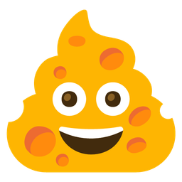 pile of poo and cheese wedge