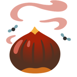 pile of poo and chestnut