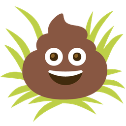 pile of poo and cow face