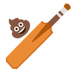 pile of poo and cricket game