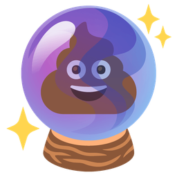 pile of poo and crystal ball
