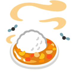 pile of poo and curry rice