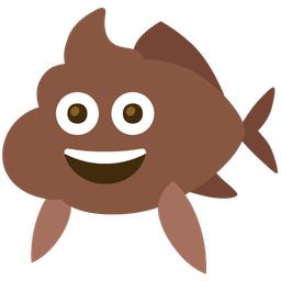 pile of poo and fish