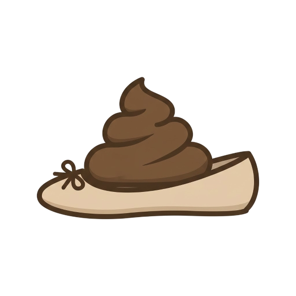 Pile of poo and Flat shoe