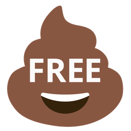pile of poo and FREE button