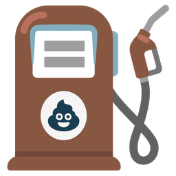 pile of poo and fuel pump