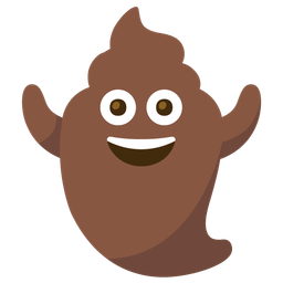 pile of poo and ghost