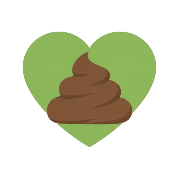 Pile of poo and Green heart