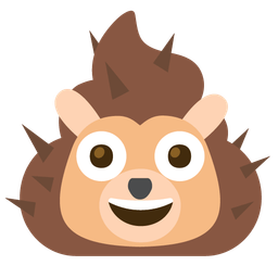 pile of poo and hedgehog