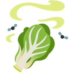 pile of poo and leafy green