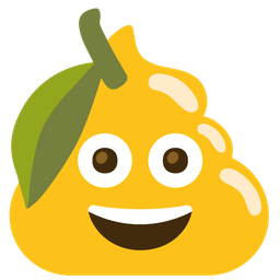 pile of poo and lemon