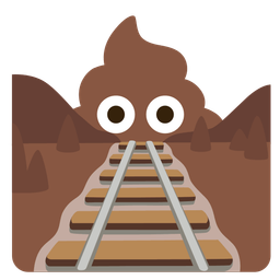 pile of poo and locomotive
