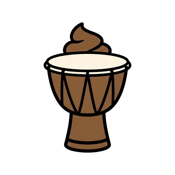 Pile of poo and Long drum