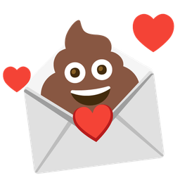 pile of poo and love letter