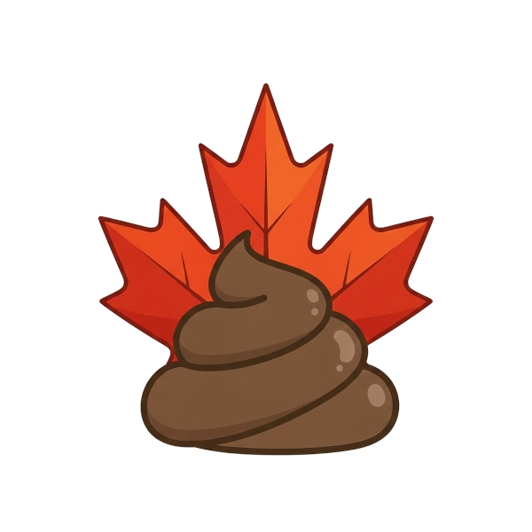 Pile of poo and Maple leaf
