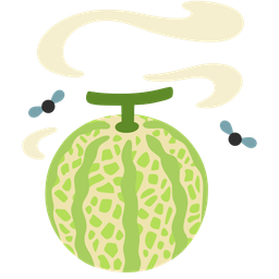 pile of poo and melon