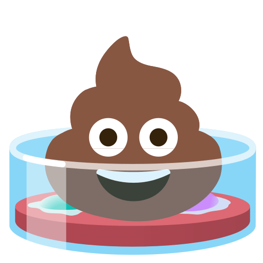 Pile of poo and Microscope