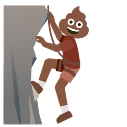 pile of poo and mountain