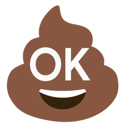 pile of poo and OK button