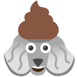 pile of poo and poodle