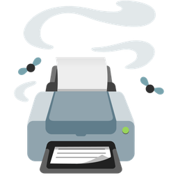 pile of poo and printer