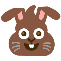 pile of poo and rabbit face