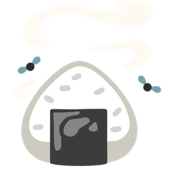 pile of poo and rice ball