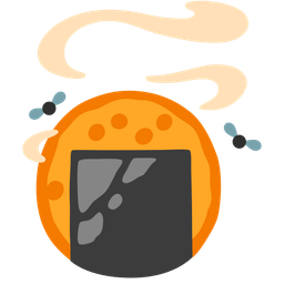 pile of poo and rice cracker