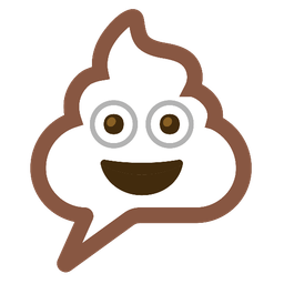 pile of poo and right anger bubble