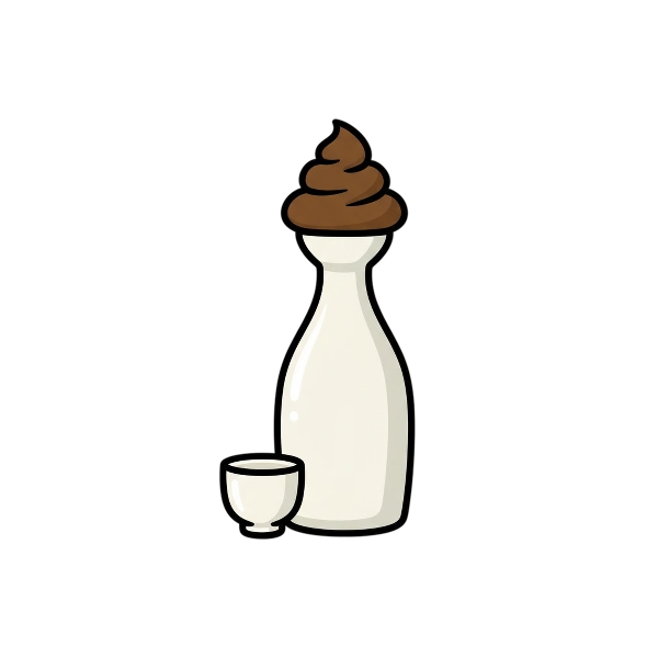 Pile of poo and Sake