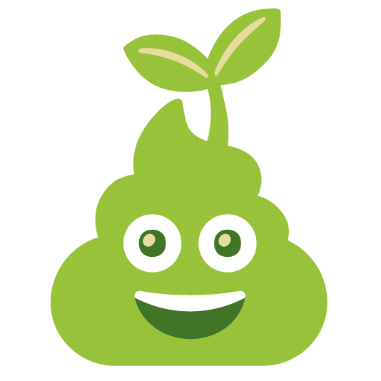 Pile of poo and Seedling