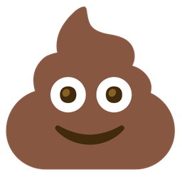 Pile of poo and Slightly smiling face
