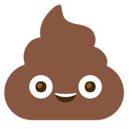 Pile of poo and Smiling face with smiling eyes