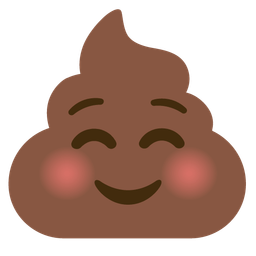 Pile of poo and Smiling face