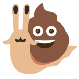 pile of poo and snail