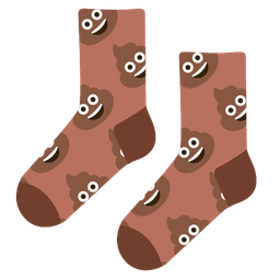 pile of poo and socks