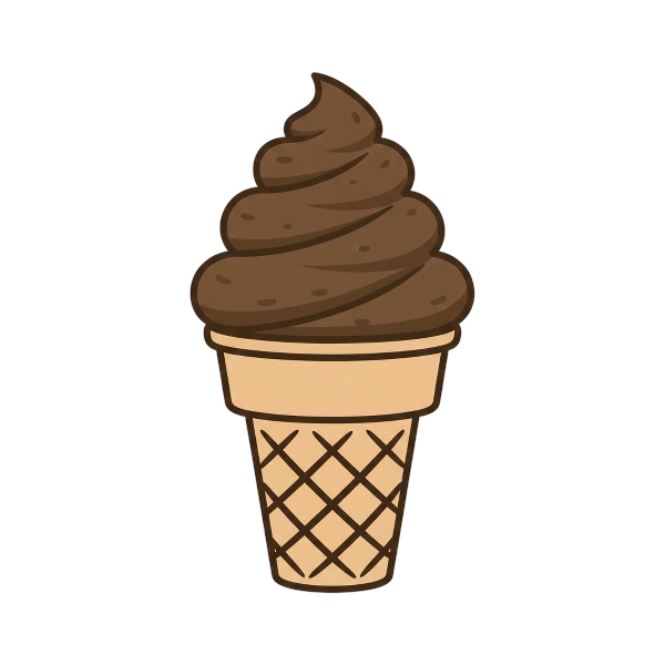 Pile of poo and Soft ice cream