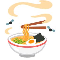 pile of poo and steaming bowl