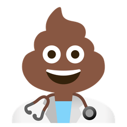 pile of poo and stethoscope