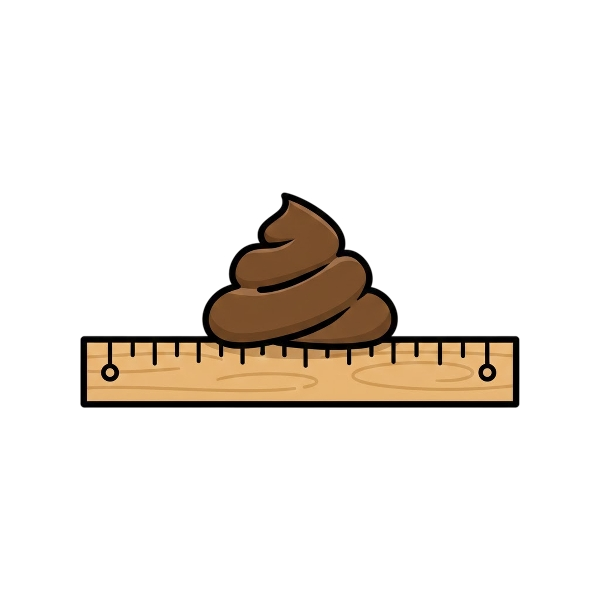 Pile of poo and Straight ruler