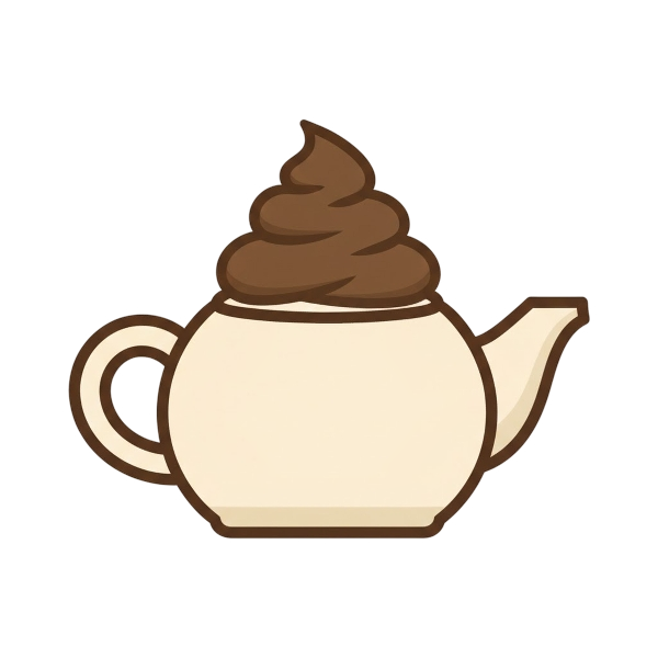 Pile of poo and Teapot