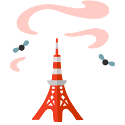 pile of poo and Tokyo tower