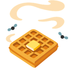 pile of poo and waffle