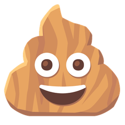 pile of poo and wood