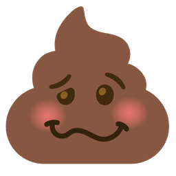 pile of poo and woozy face