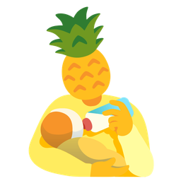 pineapple and baby bottle