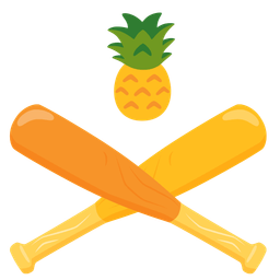pineapple and baseball