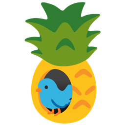 pineapple and bird