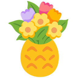 pineapple and bouquet