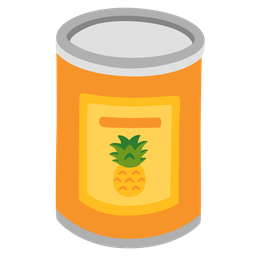 pineapple and canned food